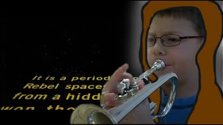 The Starwars intro but bad played by a 10 year old [upl. by Yrbua]