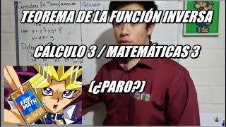 Cálculo 3  Varias variables  Teorema de la función inversa Explicación y ejemplo 60 fps [upl. by Fianna]