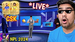 LIVE Kohli And Dhoni OPENING For CSK NPL 2024 WCC3 Expert Mode [upl. by Esadnac]