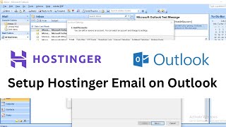 How To Set Up Hostinger Webmail Outlook Configure Setup Hostinger Email on Outlook hostinger web [upl. by Oyam]