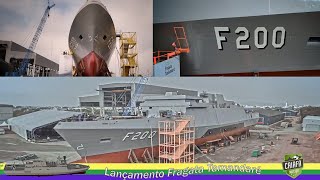 Lançada Fragata Tamandaré ao Mar o dia chegou Cerimônia de Lançamento direto de Itajaí SC [upl. by Warthman331]