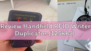 Review Handheld RFID Writer Duplicator 125khz [upl. by Aryc203]