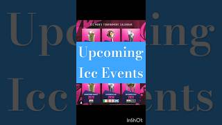 Upcoming world cup events iccevents [upl. by Verger]