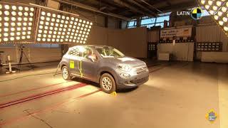 Crash Test Fiat 500X com 6 Airbags [upl. by Kciredor217]