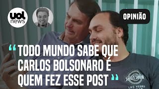 Bolsonaro fala em morfina à PF mas é responsável mesmo que post seja de Carlos diz Sakamoto [upl. by Adlare]