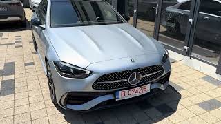 New Mercedesbenz C 300 e Sedan Exterior AMG Line  exterior AMG sport package [upl. by Ahsykal606]