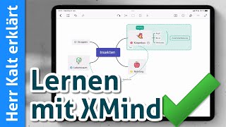 XMind für iPad Anleitung Mindmaps zum Lernen nutzen [upl. by Tollman]