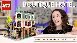 LEGO Modular Boutique Hotel Review 10297 [upl. by Hgielak]