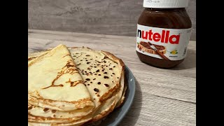 Recette facile de crêpes au sucre  Dessert simple et délicieux [upl. by Alaekim]