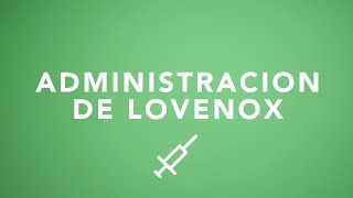 Administration de Lovenox [upl. by Lash]