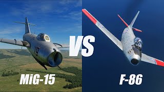 MiG15 vs F86 Sabre DCS [upl. by Alecram948]