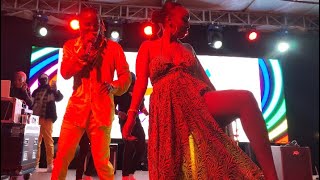 Amber Rayamp Willy Paul dancing TOTO together on stage [upl. by Hazen]