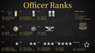 US Military All Branches OFFICER RANKS Explained  What is an Officer [upl. by Iliram866]