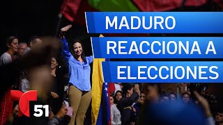 Machado arrasa en las primarias de la oposición y Maduro arremete contra la elección [upl. by Abibah]