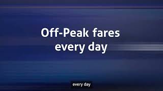 Going by train is ON with OffPeak fares all day every day [upl. by Novyad]