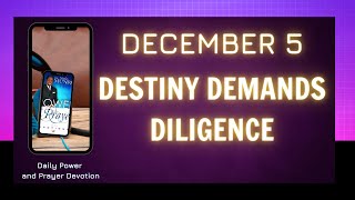 December 5  Destiny Demands Diligence 🙏 POWER PRAYER By Dr Myles Munroe [upl. by Ailyt]