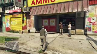 Como robar una tienda de ropa y de armasManeras de robar gta online [upl. by Eilyah300]