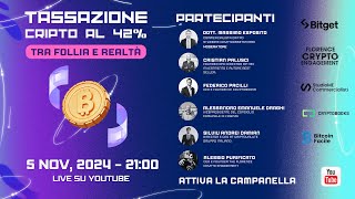 Tassazione Crypto al 42 tra follia e realtà [upl. by Oneida]