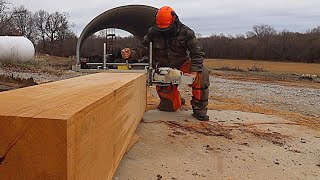 How to Mill Dimensional Lumber with a Chainsaw  Alaskan Sawmill [upl. by Asseralc]