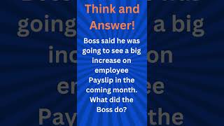 Boss said he was going to see a big increase on employee Payslip in coming month What did Boss do [upl. by Nellaf822]