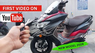 Suzuki Burgman 125 New 2024 Model Review  New Colour  Features  OnRoad Price [upl. by Negaet971]