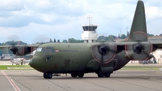 Lockheed C130 Hercules Austrian Air Force  StartUp amp TakeOff  Low Pass at Bern [upl. by Pauly25]