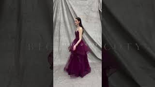 BampC  PLUM BALL GOWN SP88279 [upl. by Teplitz434]