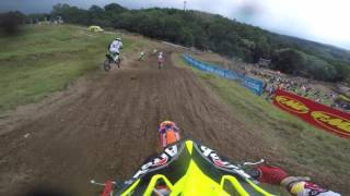 GoPro Tony Cairoli FIM MXGP 2016 RD13 Loket Czech Republic Race 1 Lap 1 [upl. by Eisned450]