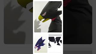 Tokoyami Fumikage Cosplay Pepakura Unfold [upl. by Antonina]