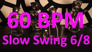 60 BPM  Slow Swing  68 Drum Track  Metronome  Drum Beat [upl. by Yesteb336]