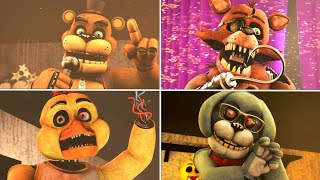 SFM FNaF Every Stylized Animatronic in a Nutshell [upl. by Euqitsym153]