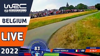 Shakedown LIVE  WRC Ypres Rally Belgium 2022 [upl. by Ahsienor]