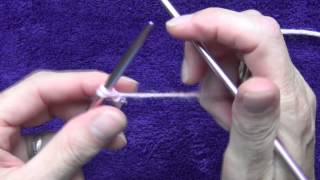 How to Knit  Casting on with 2 Needles [upl. by Ihtak]