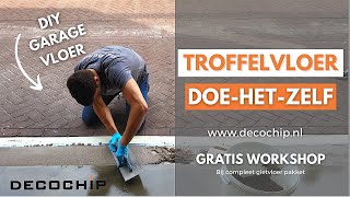 Troffelvloer Aanbrengen  Garage Dorpel Maken Voor Epoxy Gietvloer  Doe Het Zelf [upl. by Pepillo]