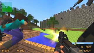 Counter Strike Source Zombie Escape Minecraft Adventure Map [upl. by Kimmel946]