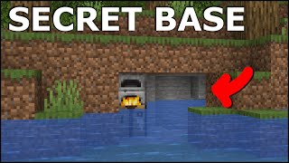 EPIC UNDERWATER BASE WITH SECRET ENTRANCE MINECRAFT [upl. by Crawley]