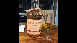 Whiskey Review 266 John B Stetson Bourbon Whiskey [upl. by Arinaj]