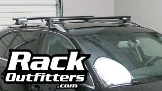 Audi A4 AllRoad Yakima RailGrab Round Bar Roof Rack 1315 by Rack Outfitters [upl. by Hayyikaz]