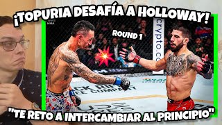 MAX HOLLOWAY retado por TOPURIA a intercambiar👇 le hará caso el hawaiano⁉️ [upl. by Catto893]