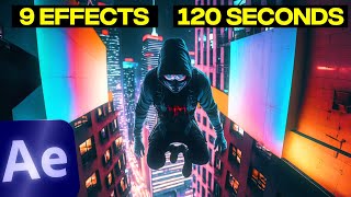 9 EPIC Effects in 2 Minutes After Effects [upl. by Fedora]