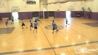 Skill Development Coach  Team Drill 5 on 5 No Dribble [upl. by Delanos]