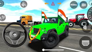 Dollar Song Modified 😈 Mahindra yellow Thar  Indian Car Simulator 3D  Car Game 3D [upl. by Nortad846]