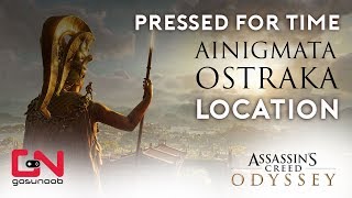 Assassins Creed Odyssey  Pressed for Time  Ainigmata Ostraka Location [upl. by Rochette]