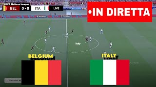 🔴IN DIRETTA  Belgium  Italy 🏆UEFA Nations League 202425 ⚽ Partita LIVEquot [upl. by Keller]