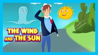 THE WIND AND THE SUN  Kids Hut English Stories  The Sun amp The Wind  Traditional English Story [upl. by Abigale]