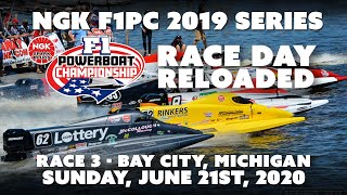 NGK F1 Powerboat Championship 2019 Series Race 3 Bay City Michigan TV Show Reloaded [upl. by Emina]