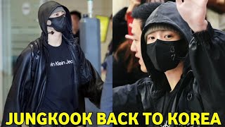 BTS Jungkook Arrival To South Korea Jungkook Arrival From LA to Korea  at Incheon Airport 20231202 [upl. by Otero903]