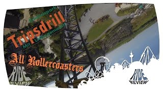 Erlebnispark Tripsdrill  All Rollercoasters [upl. by Flavian]