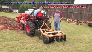 How To Disc Your Garden With A Kubota Tractor [upl. by Alrac979]