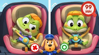 Let’s Buckle Up  Safety Tips  Kids Cartoons  Sheriff Labrador [upl. by Arrim]